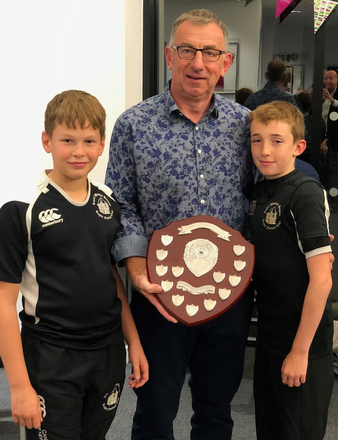Jackson Allen and Jamie Wilkinson with their Junior Club Person award